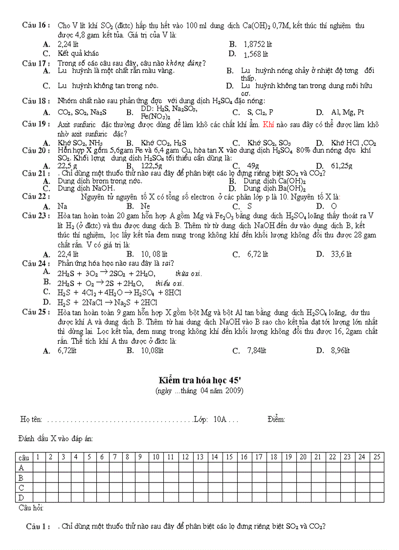 image for page Kiem tra 10A luu huynh