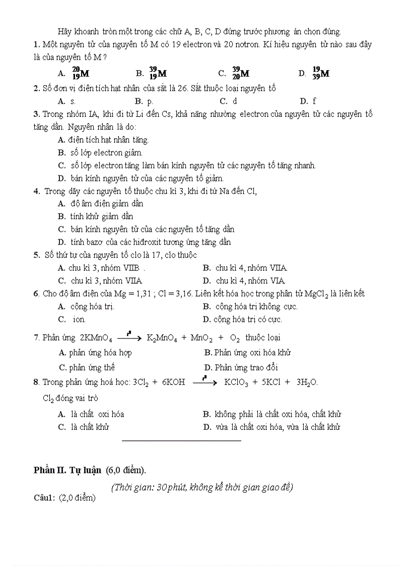 image for page Kiểm tra học kỳ I