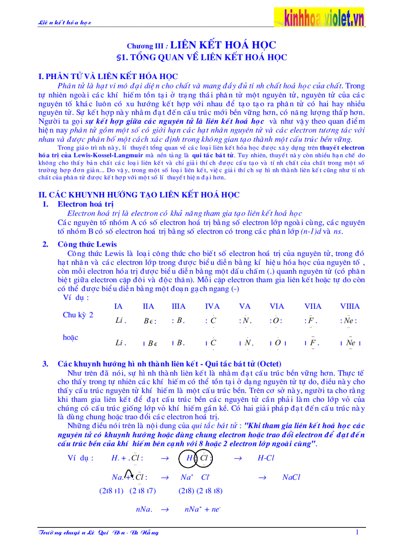 Liên kết hóa học 1