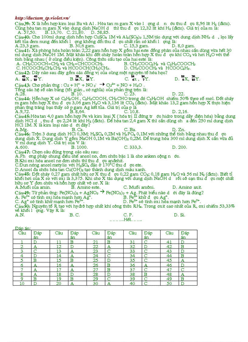 LTĐH Hóa 2010 số 9 1