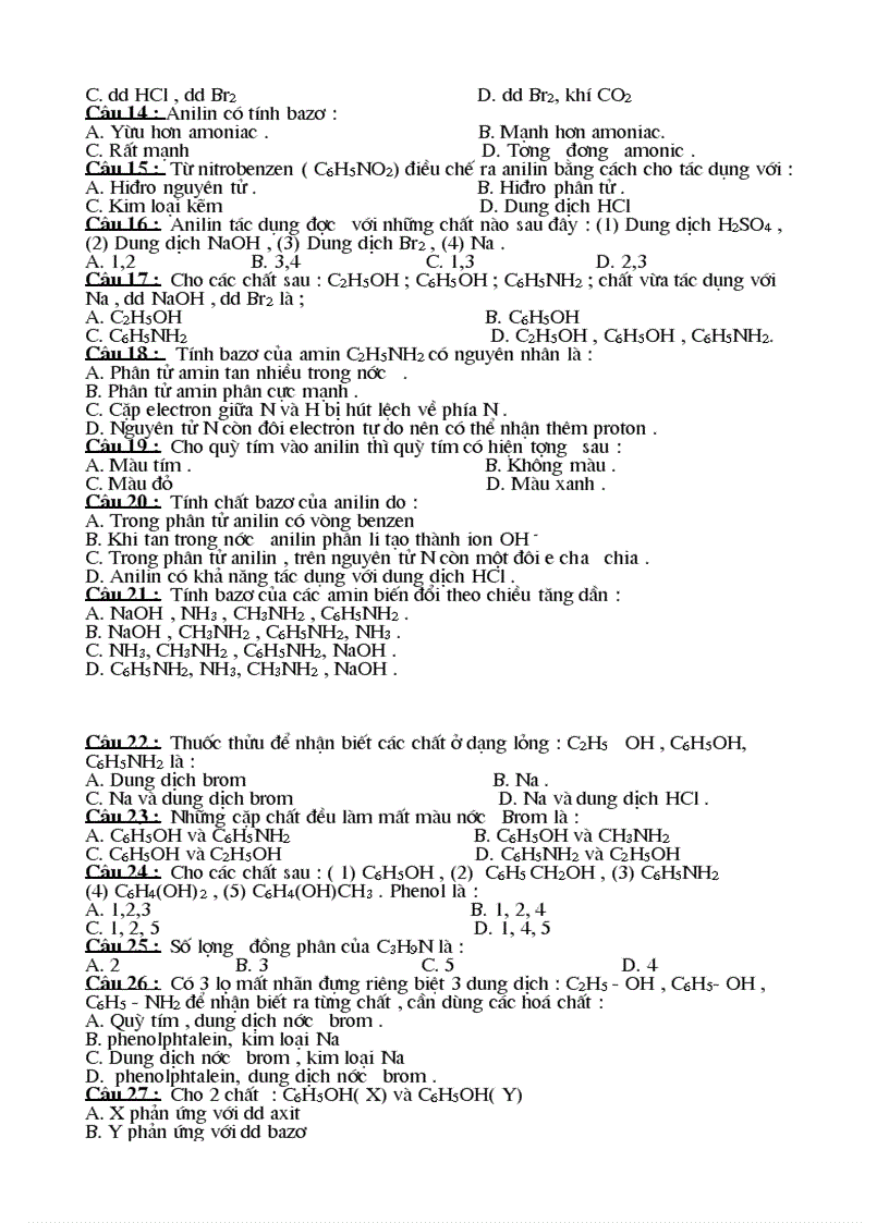 image for page Luyen thi Dai Hoc phan AMIN ANILIN