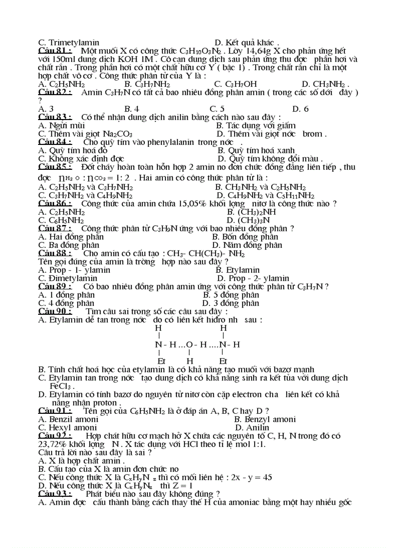 image for page Luyen thi Dai Hoc phan AMIN ANILIN