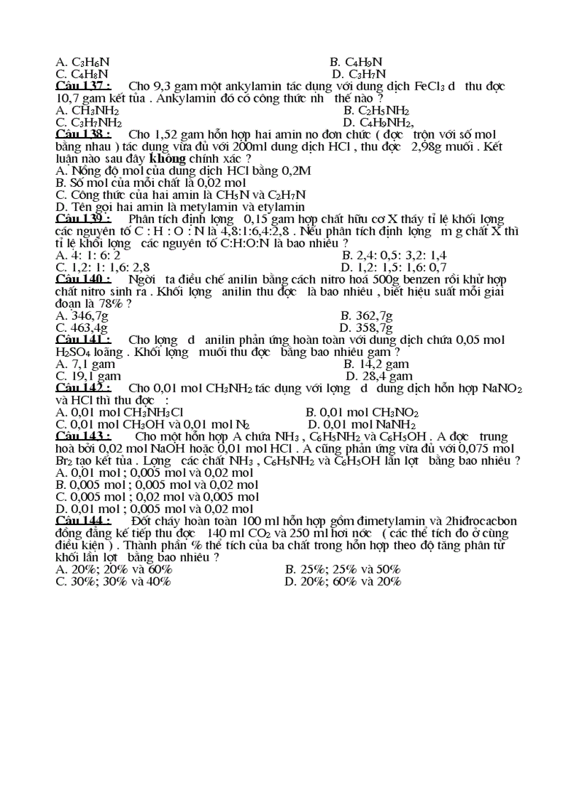 image for page Luyen thi Dai Hoc phan AMIN ANILIN