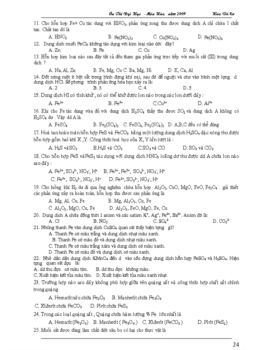 image for page Luyện thi đh tn kim loại 12