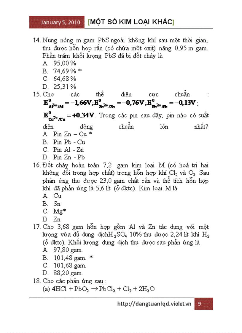 image for page Mot so kim loai khac
