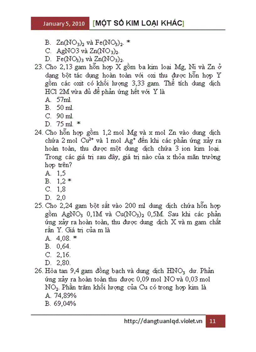 image for page Mot so kim loai khac