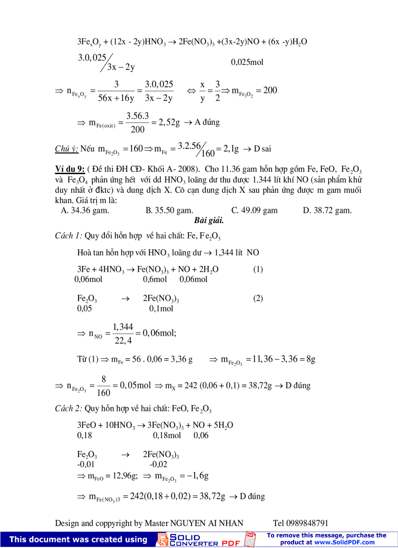 image for page Một số phương pháp giải nhanh bài toán hóa học