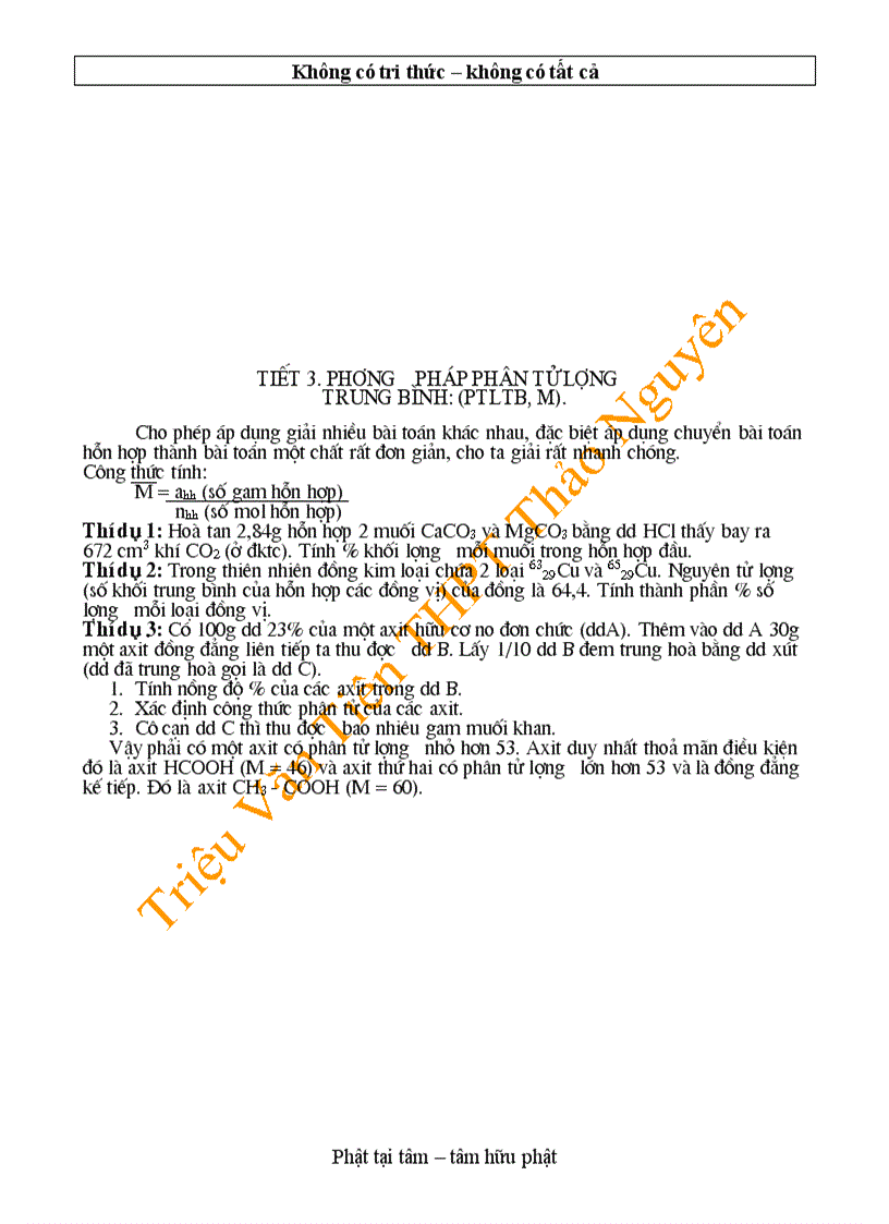 image for page Một số phương pháp giải nhanh trắc nghiệm