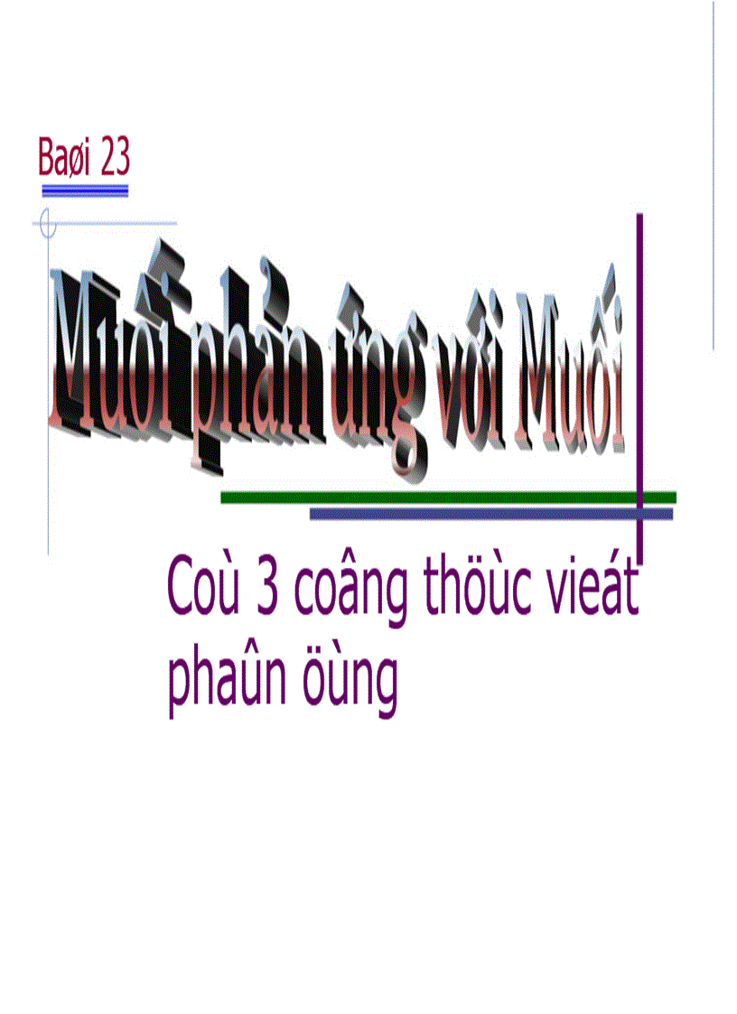 image for page Muối phản ứng muối