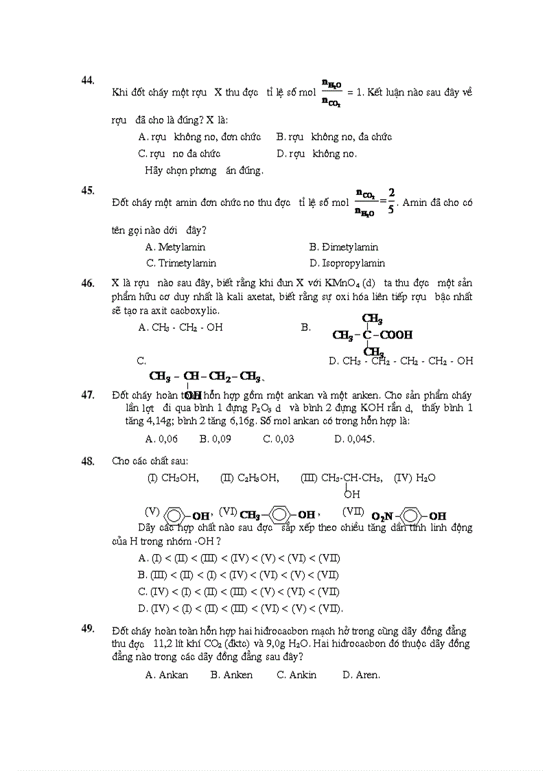 image for page Ngân hàng câu hỏi ôn thi tn đh cđ