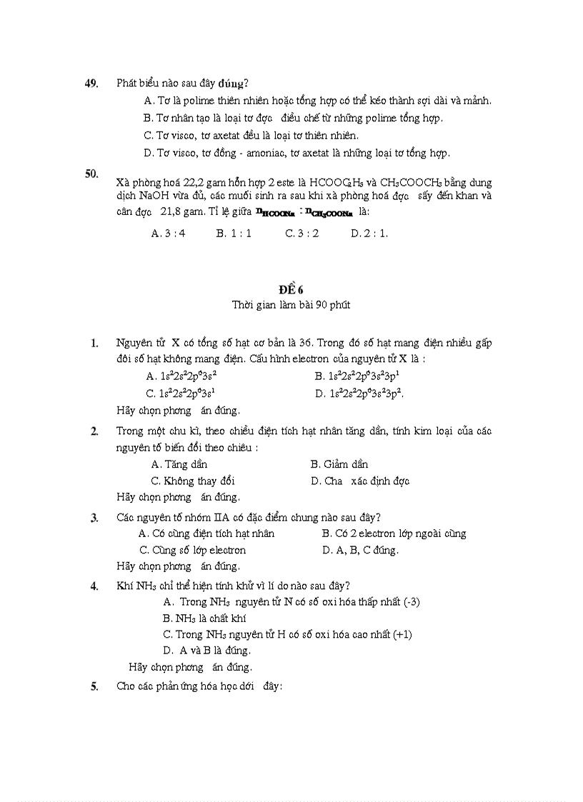 image for page Ngân hàng câu hỏi ôn thi tn đh cđ