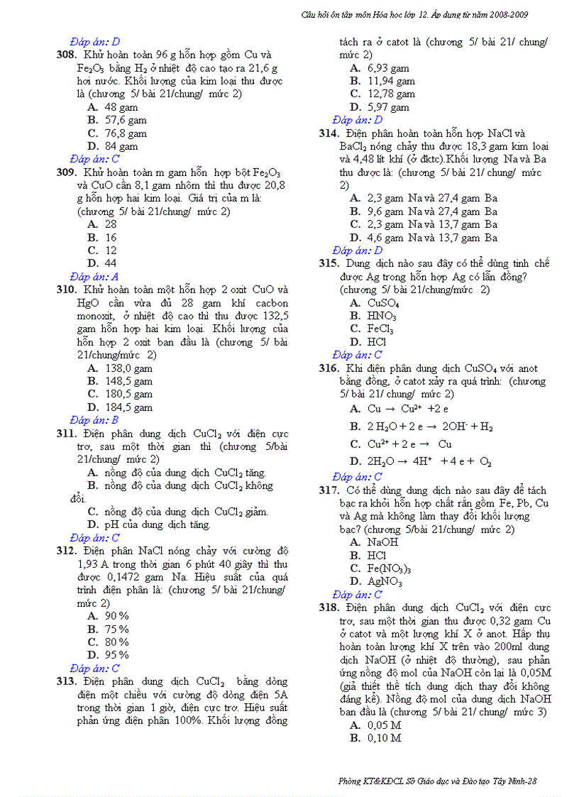 image for page Ngan hang cau hoi trac nghiem