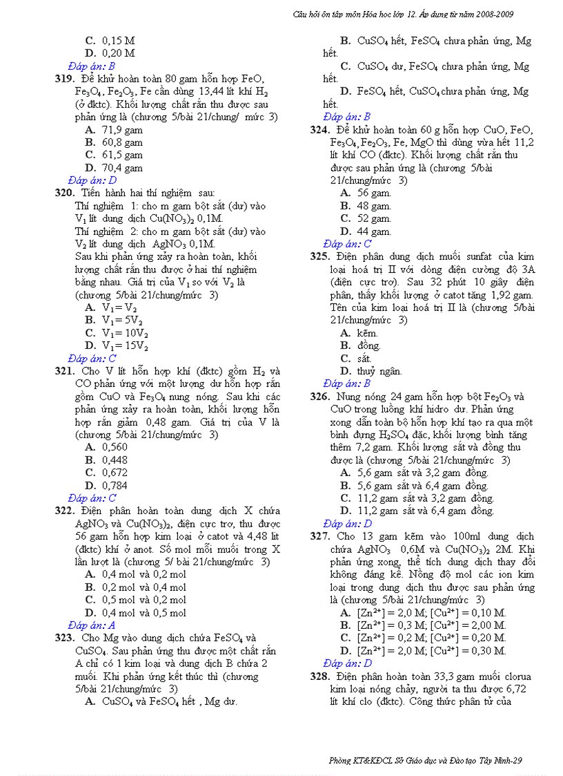 image for page Ngan hang cau hoi trac nghiem