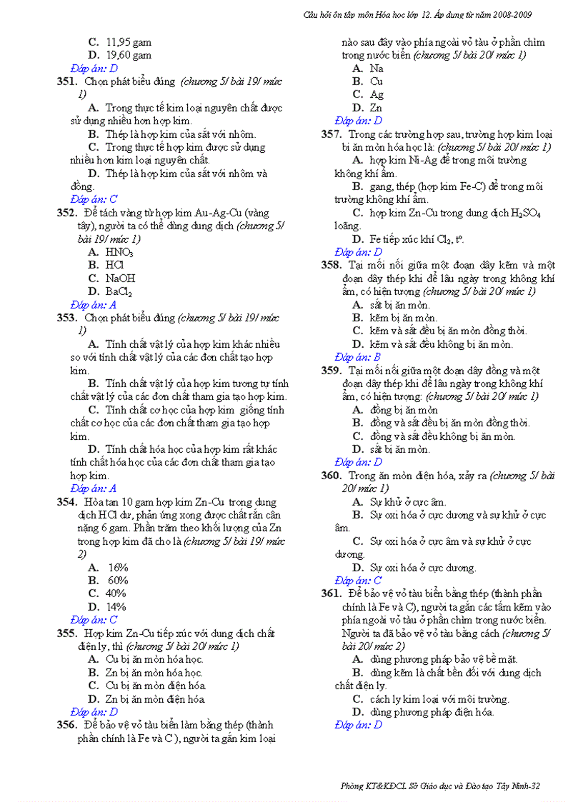 image for page Ngan hang cau hoi trac nghiem