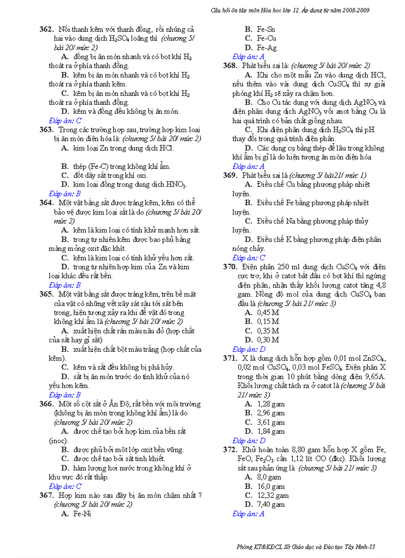 image for page Ngan hang cau hoi trac nghiem