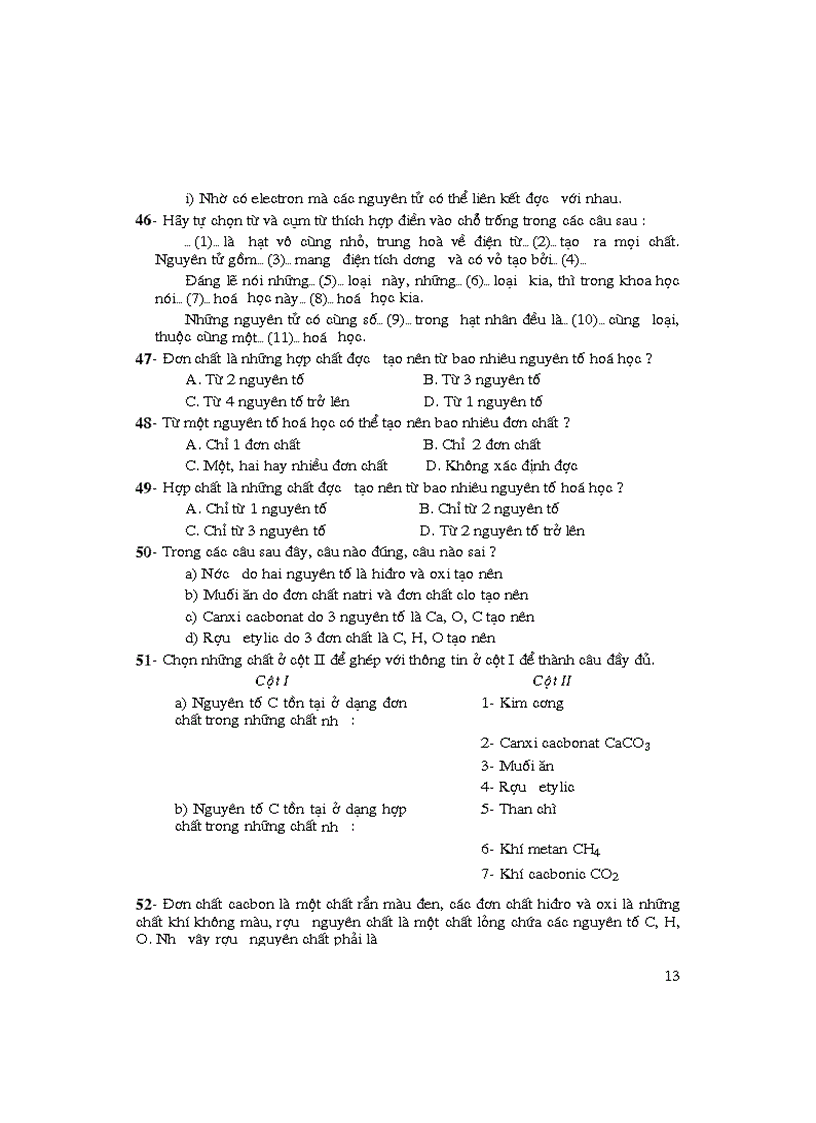image for page Nhung bai tap trac nghiem hay nhat trong hoa hoc