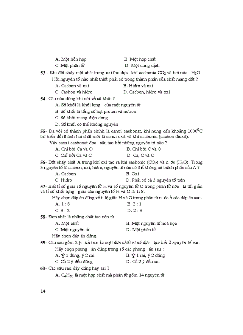 image for page Nhung bai tap trac nghiem hay nhat trong hoa hoc