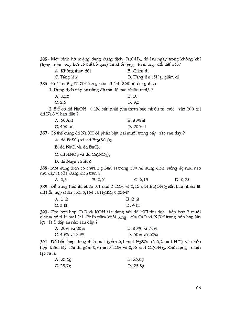 image for page Nhung bai tap trac nghiem hay nhat trong hoa hoc