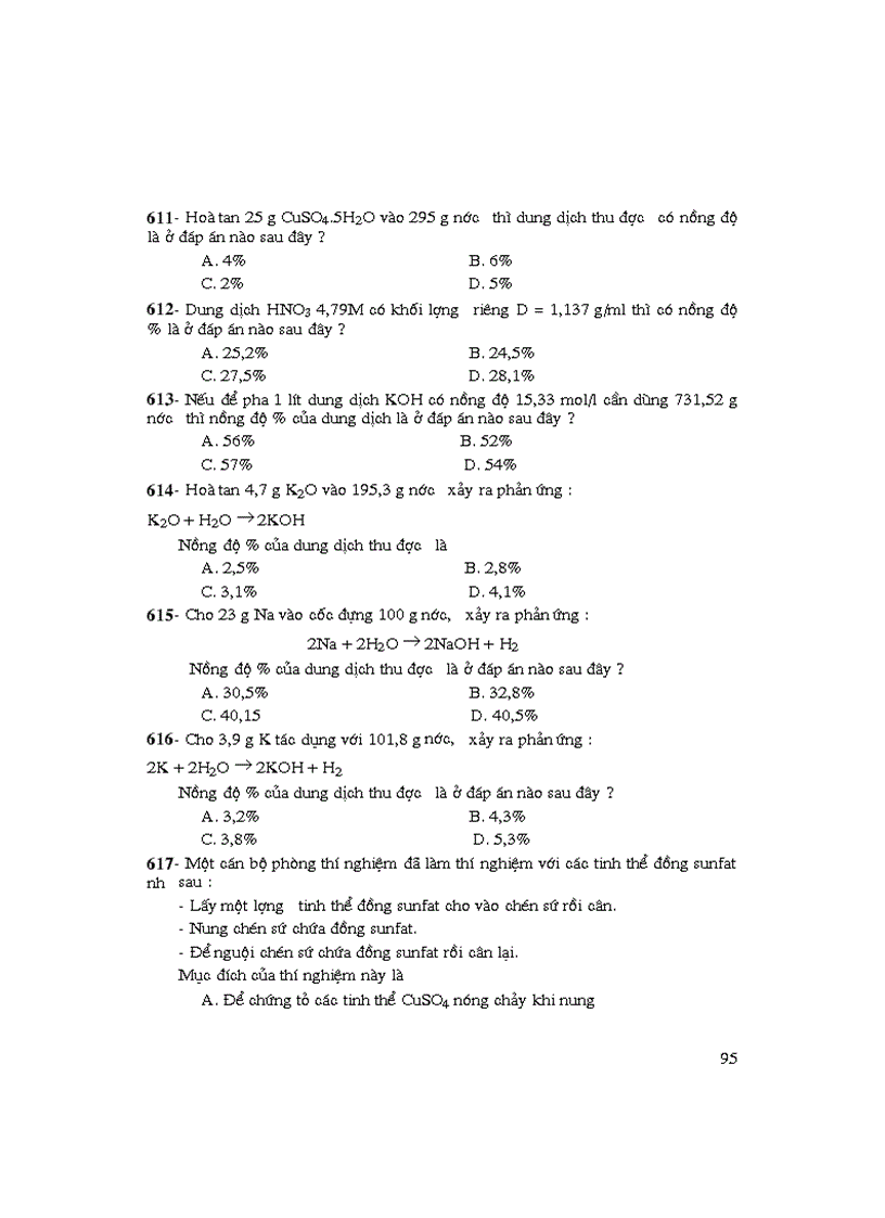 image for page Nhung bai tap trac nghiem hay nhat trong hoa hoc