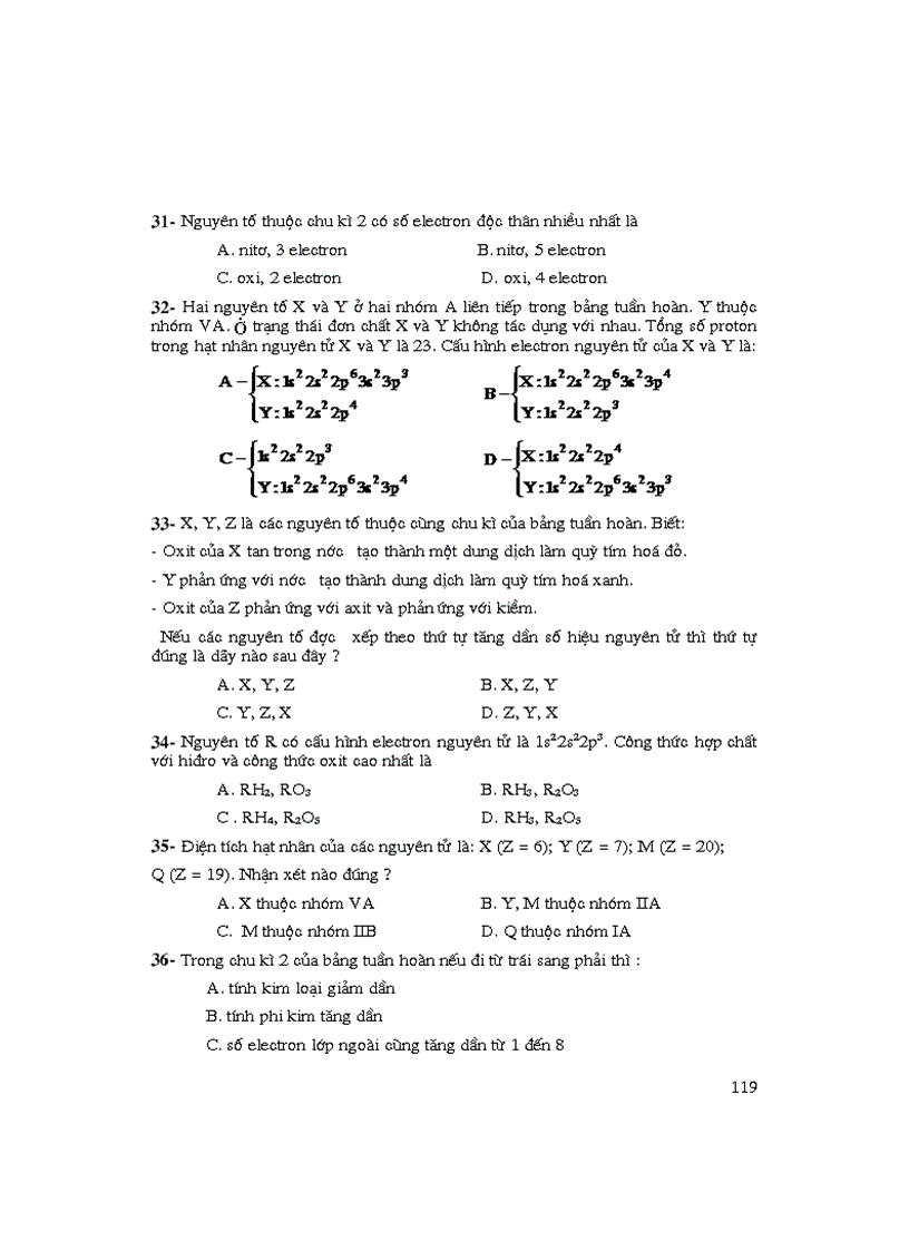 image for page Nhung bai tap trac nghiem hay nhat trong hoa hoc