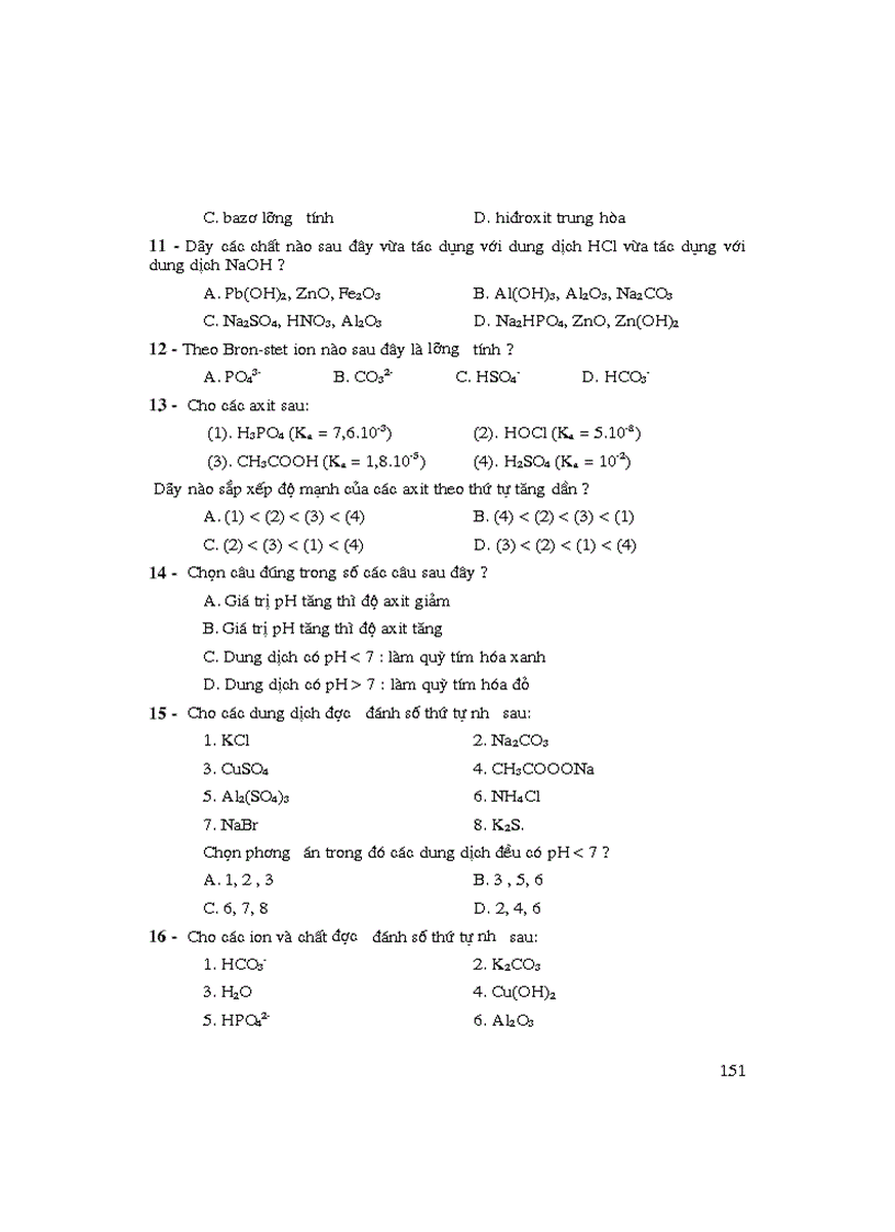 image for page Nhung bai tap trac nghiem hay nhat trong hoa hoc