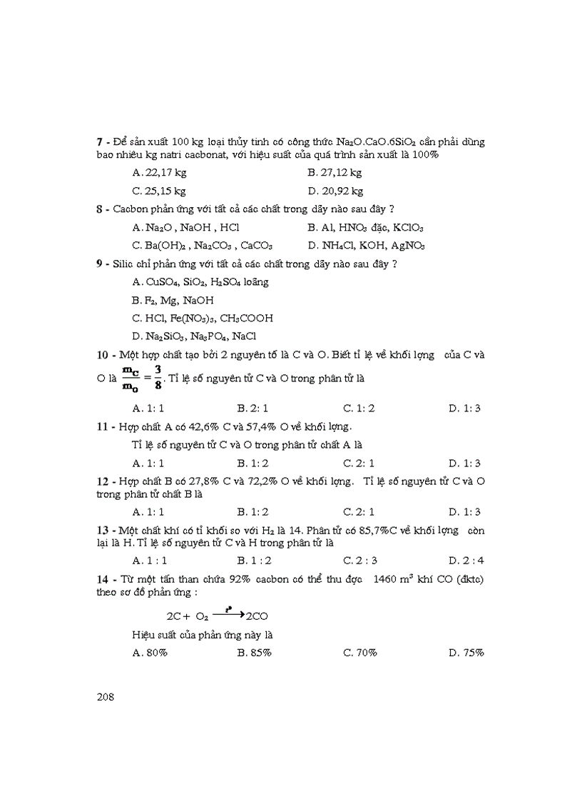 image for page Nhung bai tap trac nghiem hay nhat trong hoa hoc