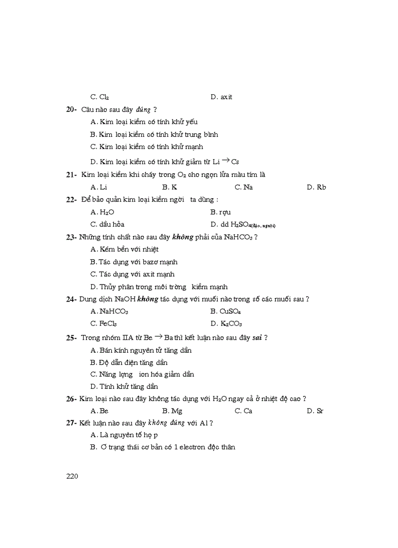 image for page Nhung bai tap trac nghiem hay nhat trong hoa hoc