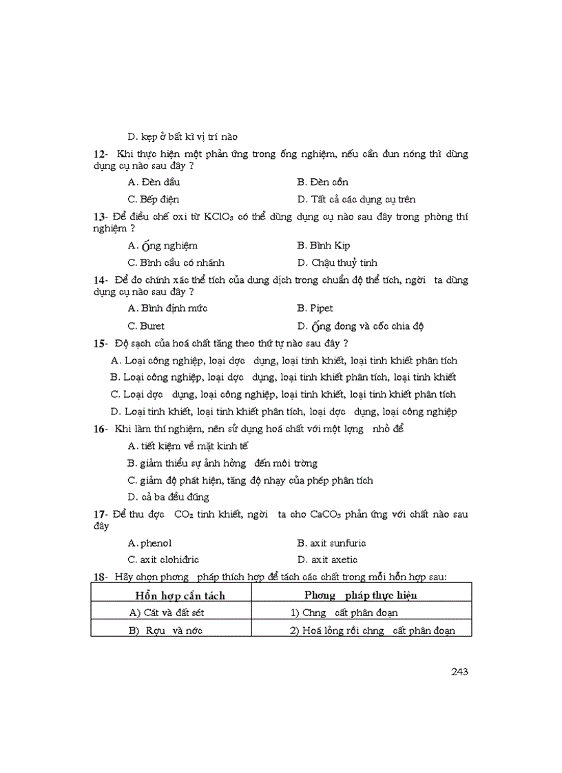 image for page Nhung bai tap trac nghiem hay nhat trong hoa hoc