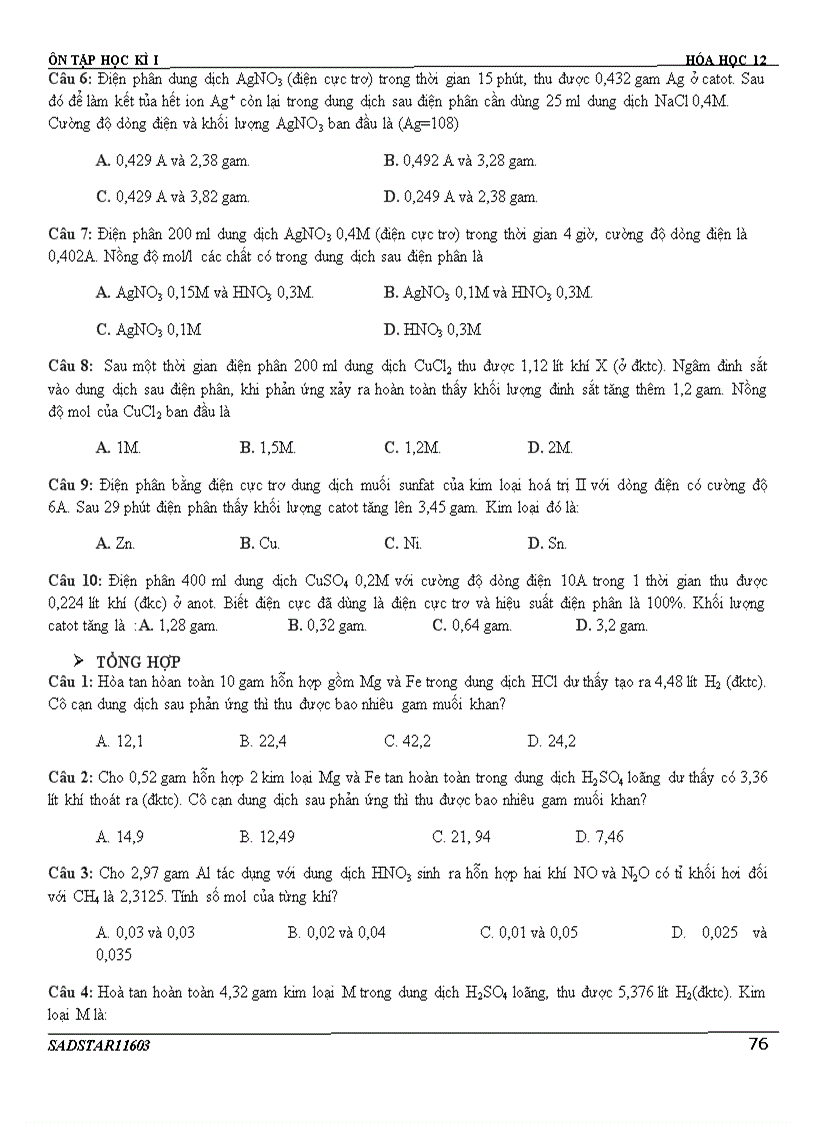 image for page Ôn hk1 lớp 12