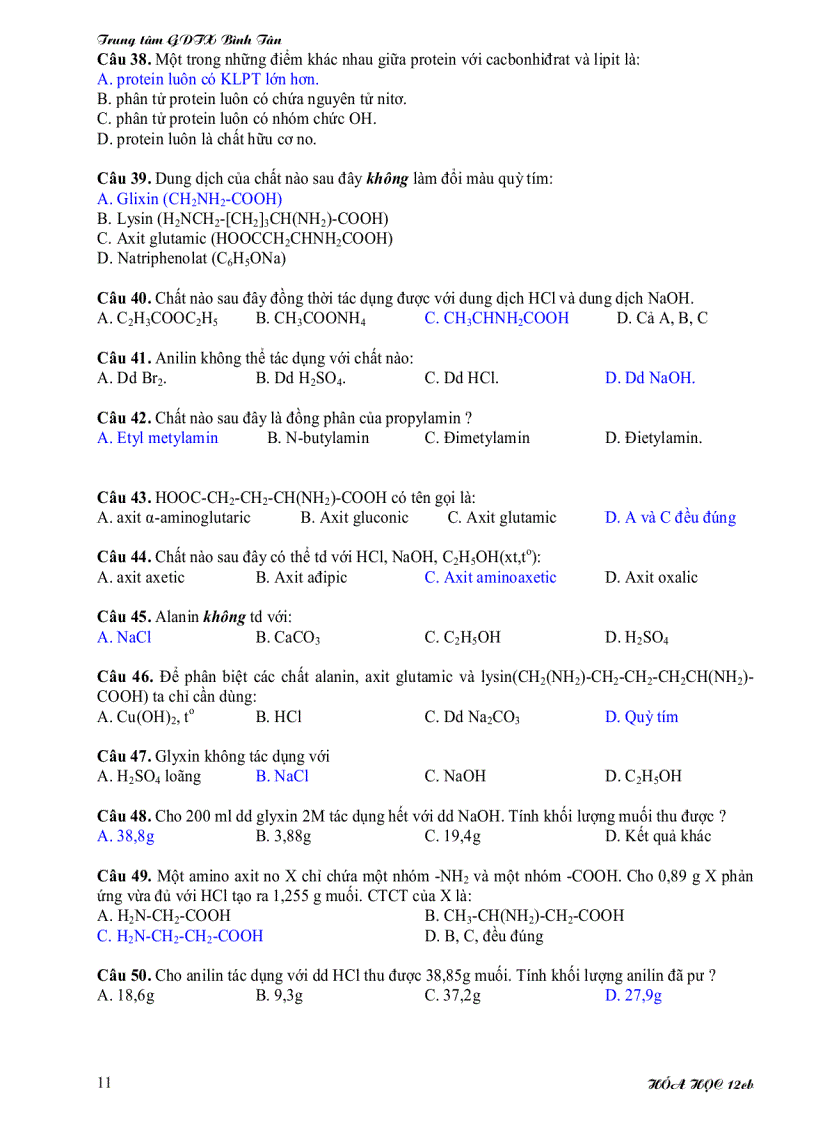 image for page Ôn tập hóa 12 gdtx hk1