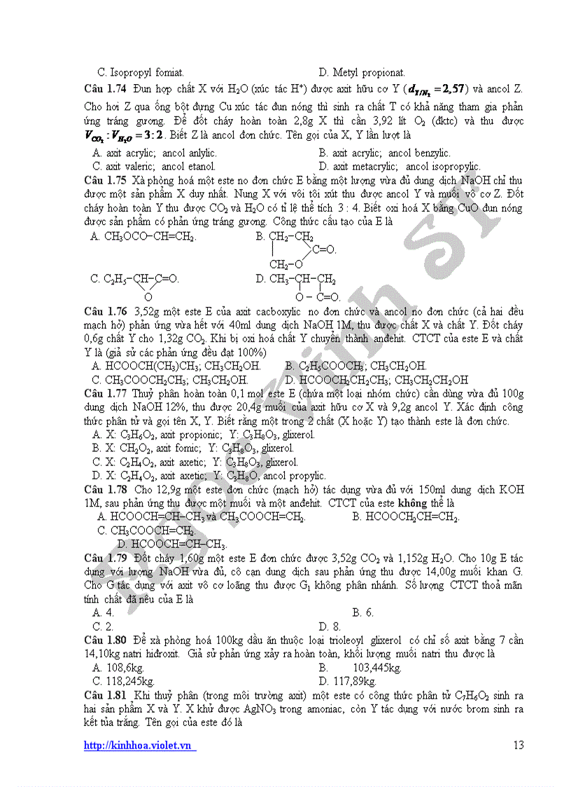 image for page ÔN THI ĐẠI HỌC THEO CHỦ ĐỀ hay