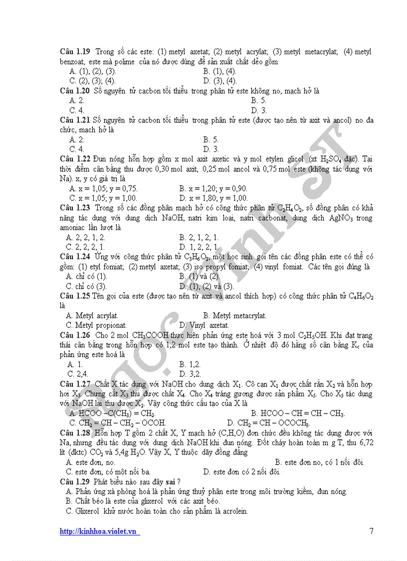 image for page Ôn thi ĐH hoá học theo chủ đề