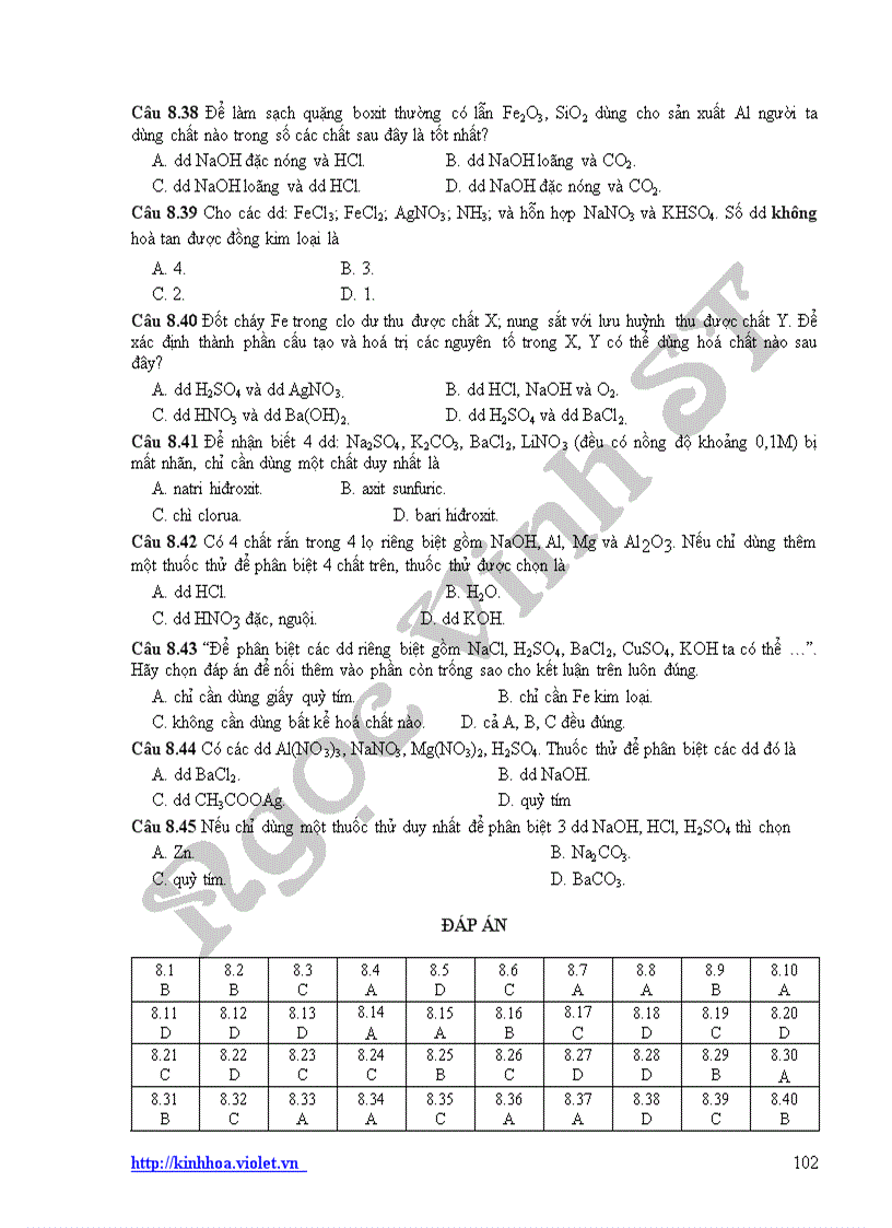 image for page Ôn thi ĐH hoá học theo chủ đề