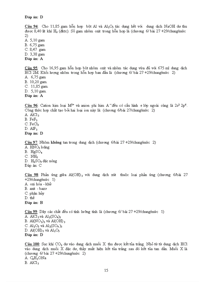 image for page Ôn thi môn Hoá 12 HK2