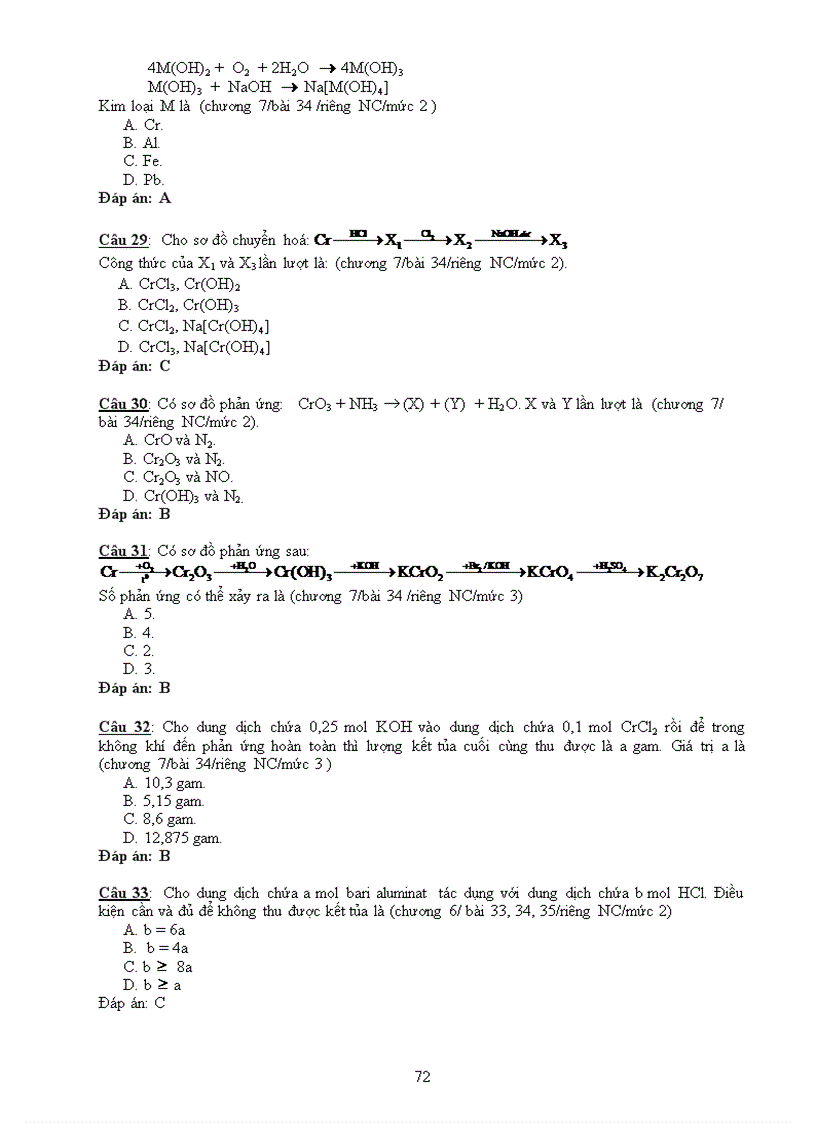 image for page Ôn thi môn Hoá 12 HK2