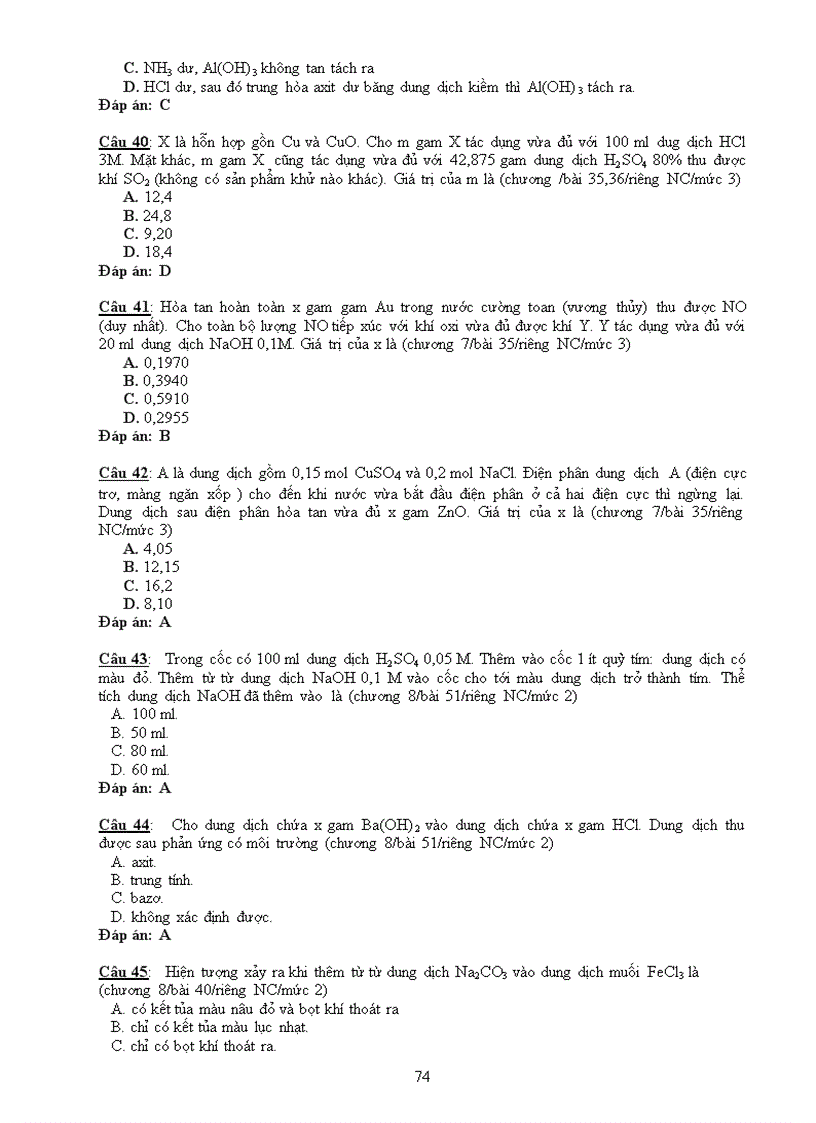 image for page Ôn thi môn Hoá 12 HK2