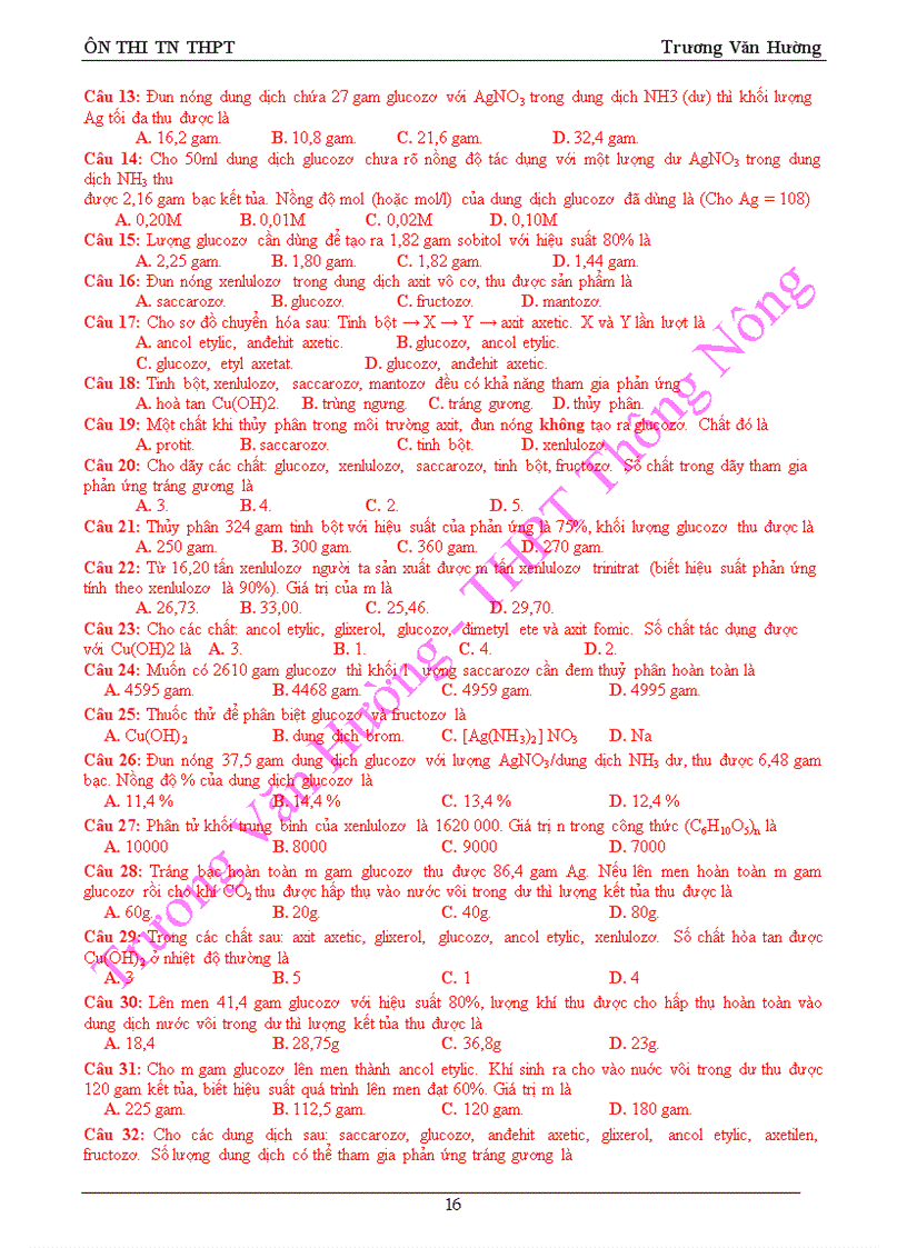 image for page On thi TN THPT Hoa học huu co nam 2010