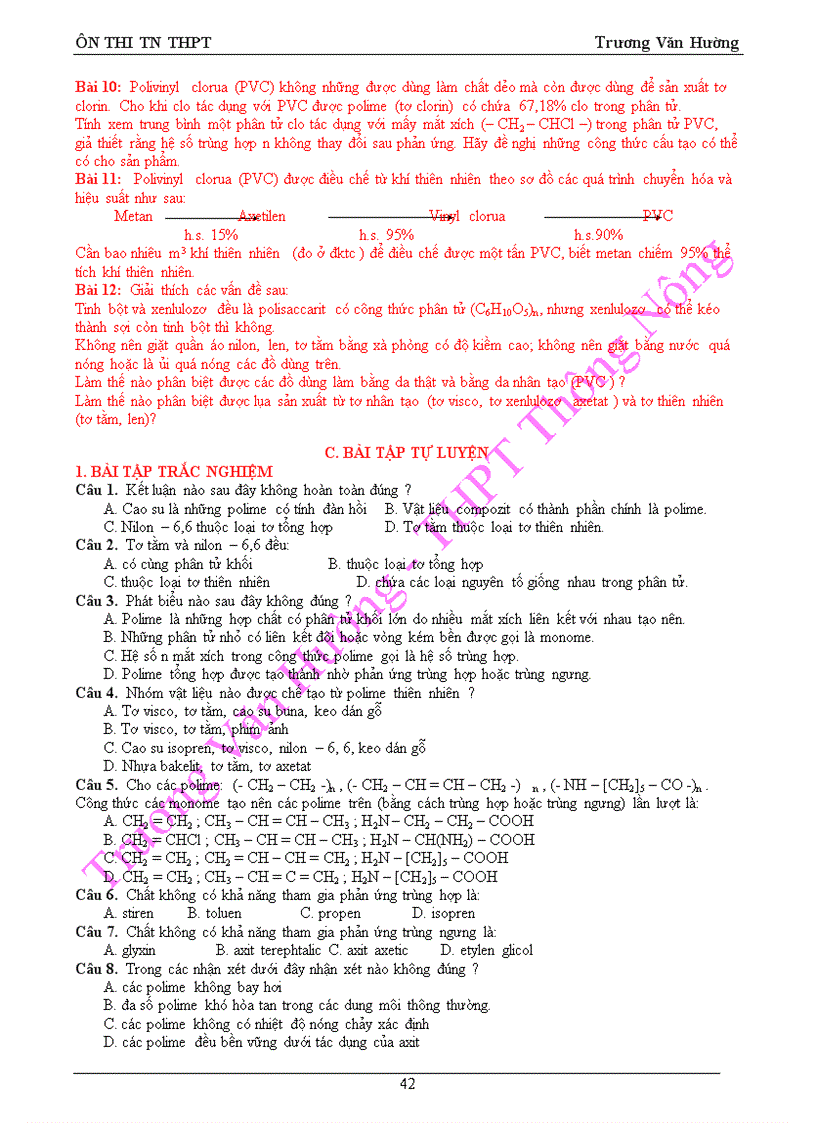 image for page On thi TN THPT Hoa học huu co nam 2010