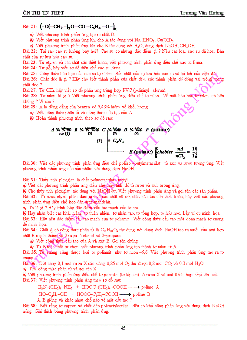 image for page On thi TN THPT Hoa học huu co nam 2010