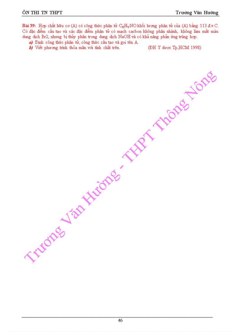 image for page On thi TN THPT Hoa học huu co nam 2010