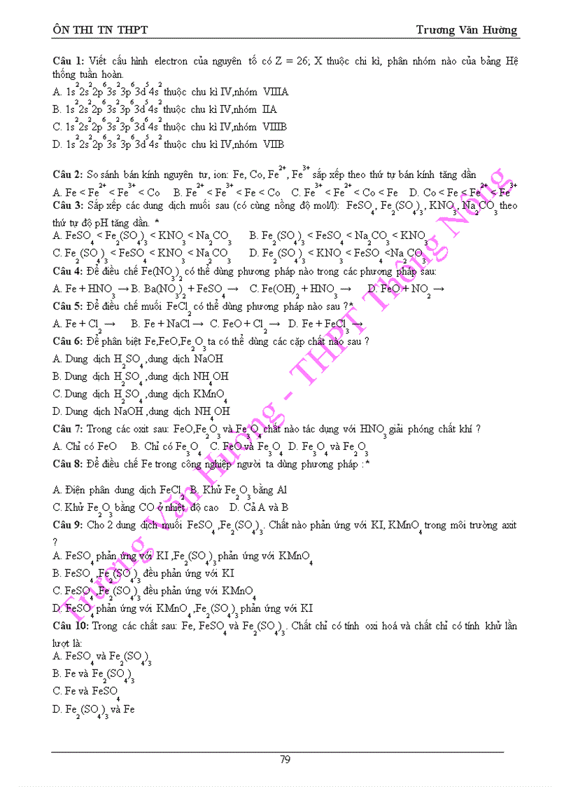 image for page On thi TN THPT mon Hoa hoc