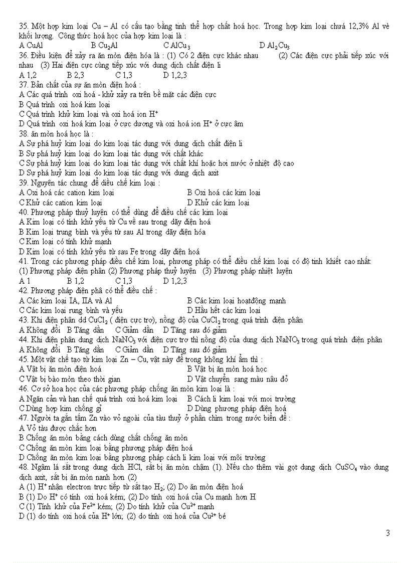 image for page On thi tot nghiệp đại học theo chuyen de KIM LOAI