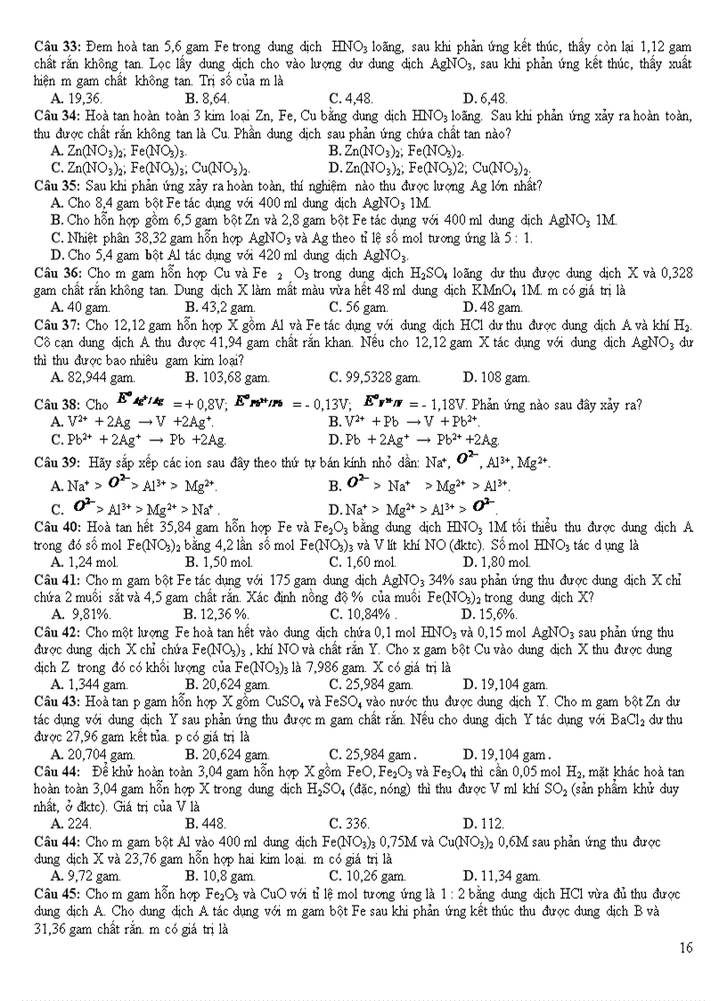 image for page On thi tot nghiệp đại học theo chuyen de KIM LOAI