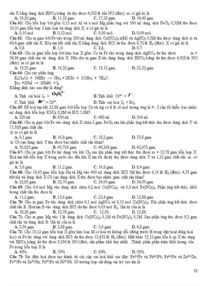 image for page On thi tot nghiệp đại học theo chuyen de KIM LOAI