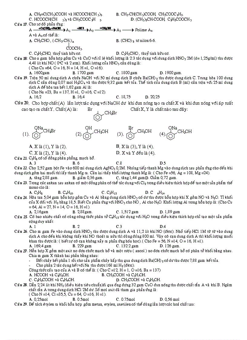 image for page Ôn thi vip Hóa ĐH 2011 số 5