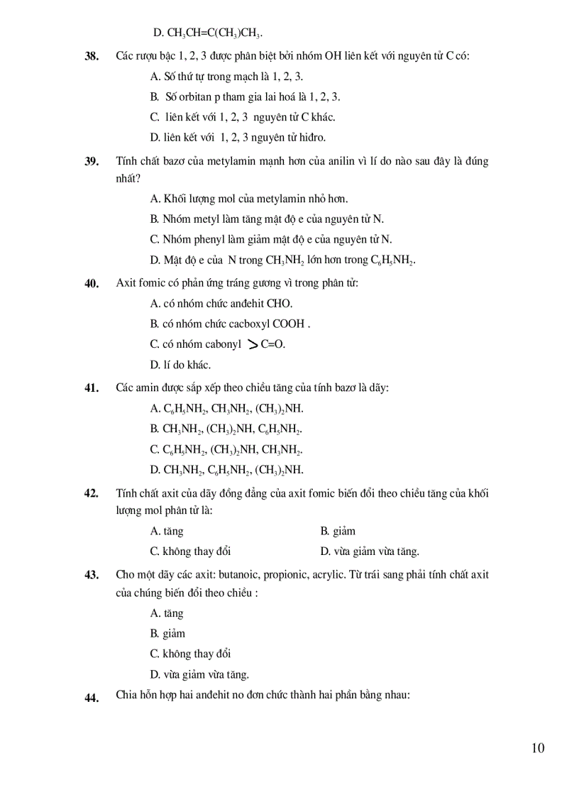 image for page P1 10 đề ts đh môn hóa có keys