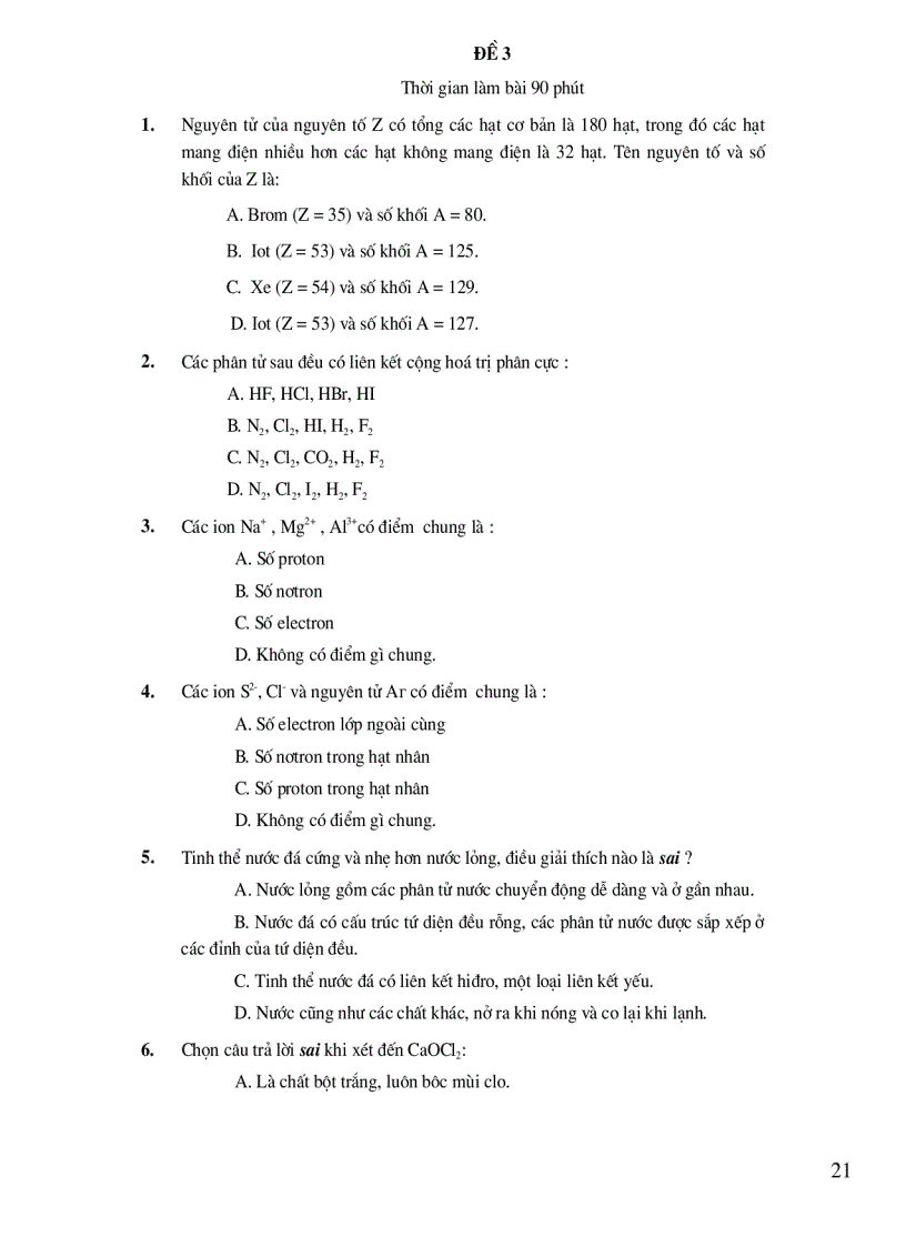 image for page P1 10 đề ts đh môn hóa có keys