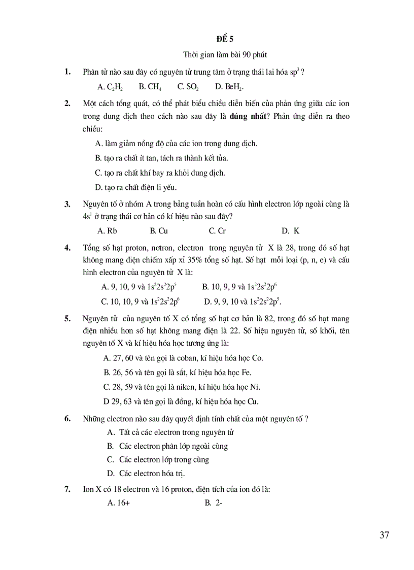 image for page P1 10 đề ts đh môn hóa có keys