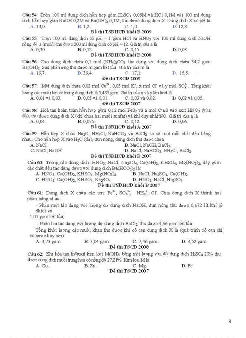 image for page Phan loai DT DH theo CD hoa dai cuong