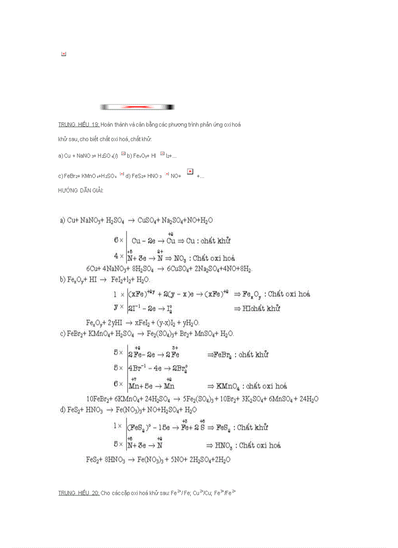 image for page Phản ứng OXH khử